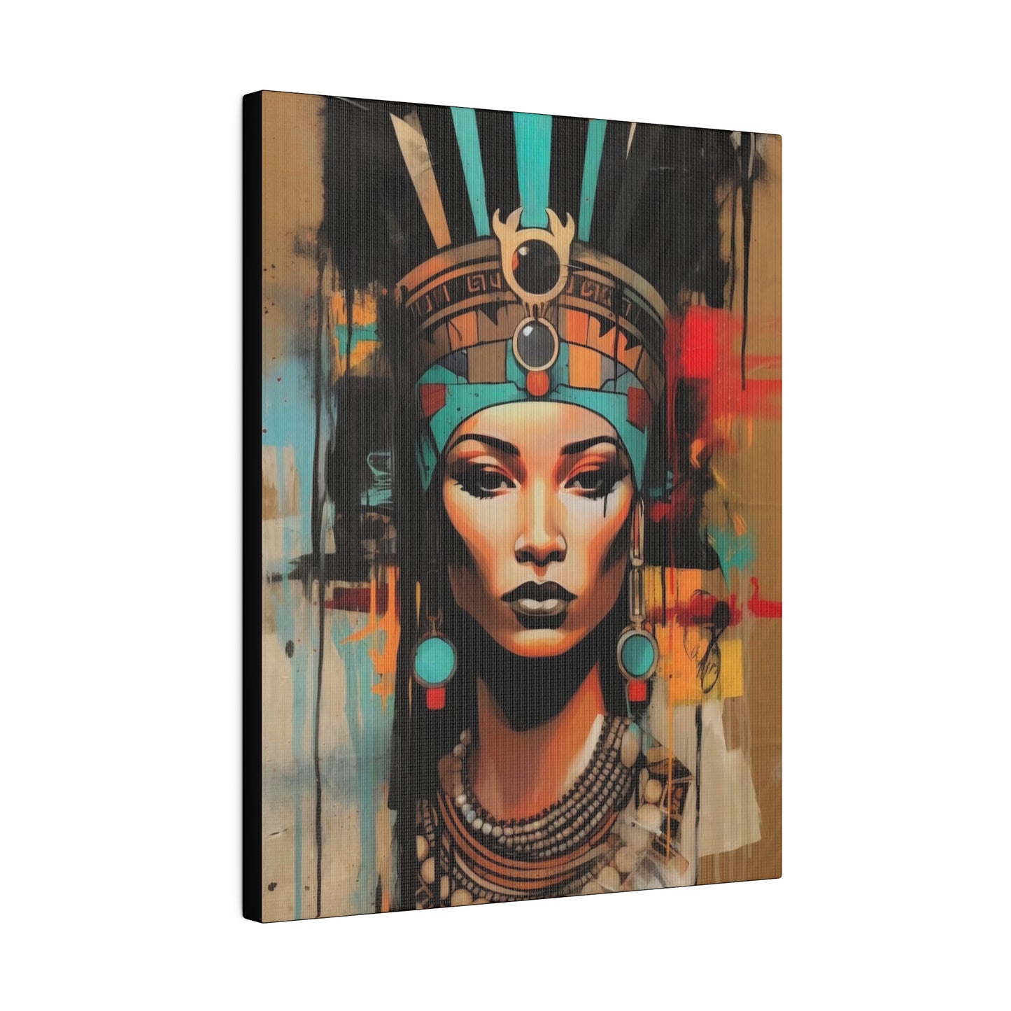 Pharaoh Queen of Egypt: Regal Wall Art - Canvas