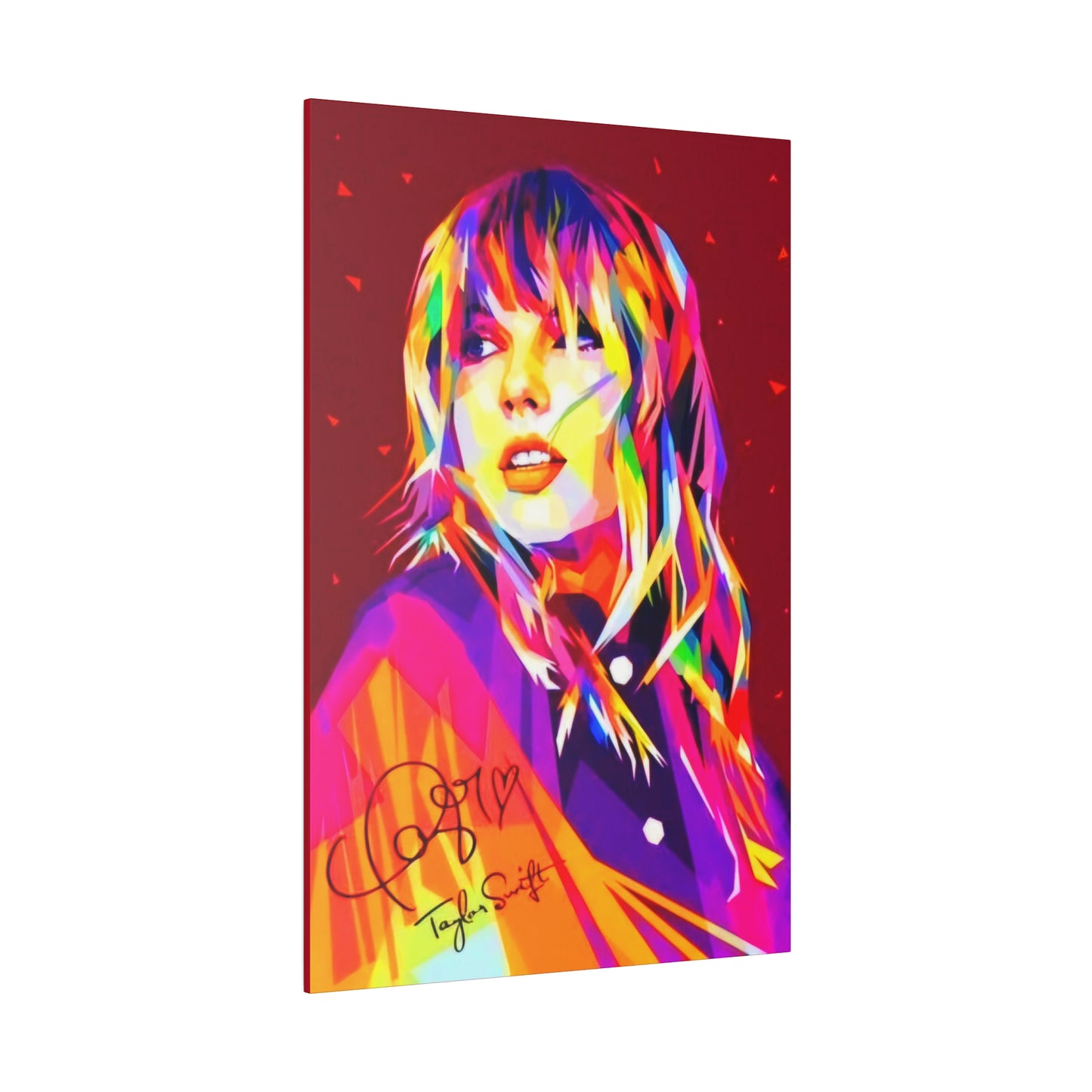 Taylor Swift Wall Art with Signature - Canvas