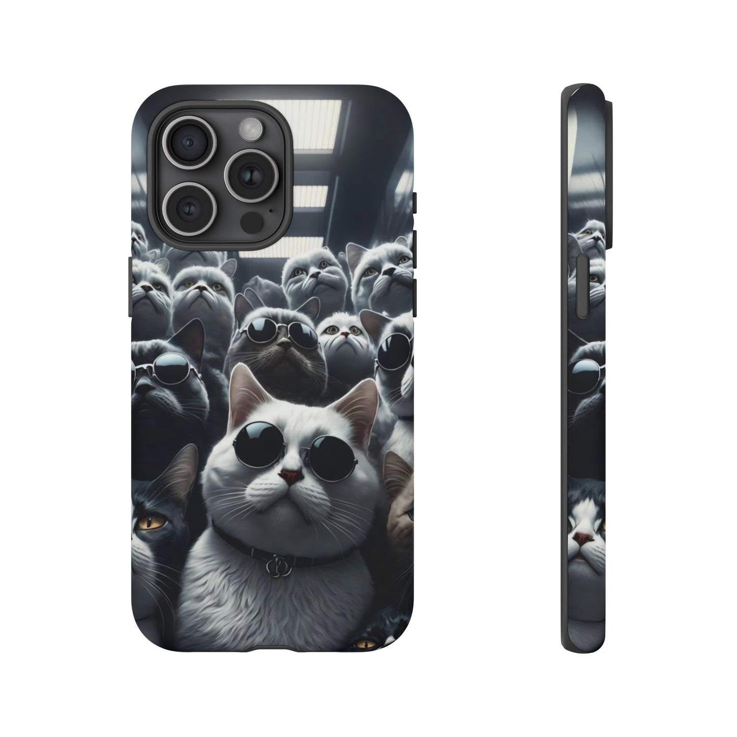 Cool Cats with Sunglasses" for iPhone 15, 14, 13, 12, 11 and Galaxy S23, S22 Cases