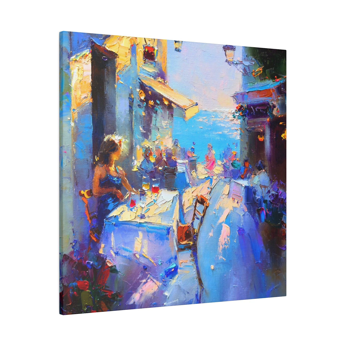 Coastal Conversations: Women at Lunch - Canvas
