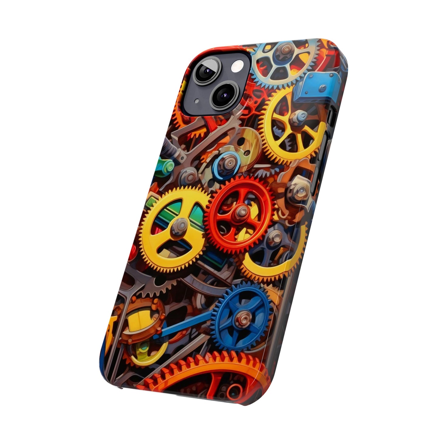 Colorful Gears: Iphone 15, 14, 13, 12 Cases