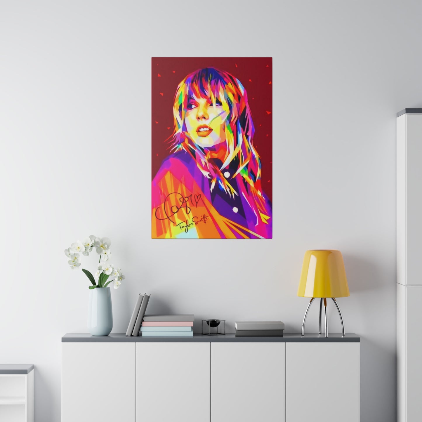 Taylor Swift Wall Art with Signature - Canvas