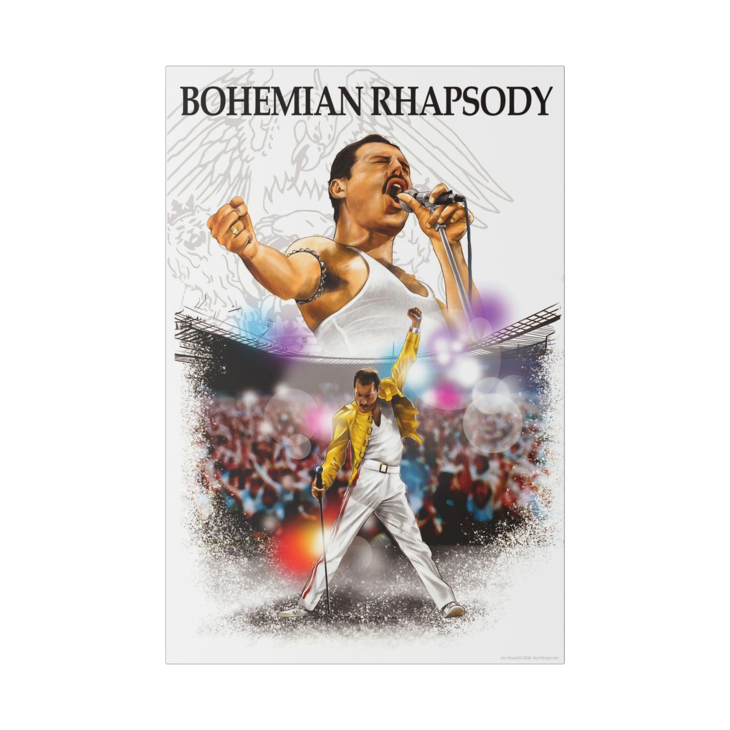 Bohemian Rhapsody Tribute: Freddy Mercury & Queen Canvas