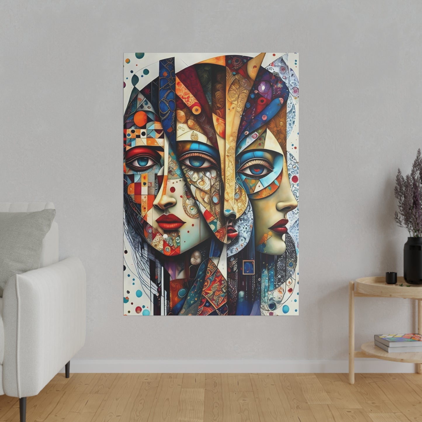 The 3 Faces Canvas Wall Art