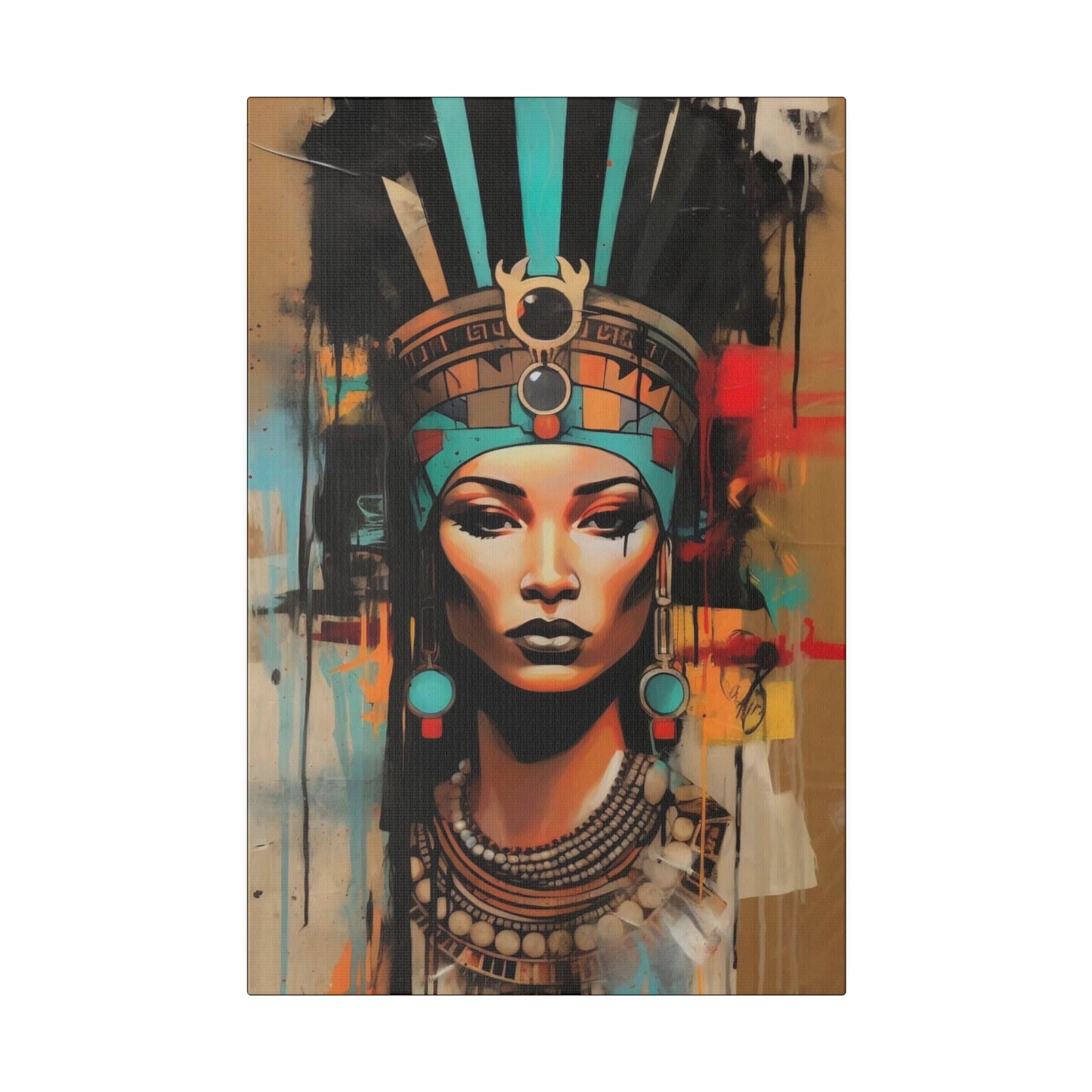 Pharaoh Queen of Egypt: Regal Wall Art - Canvas