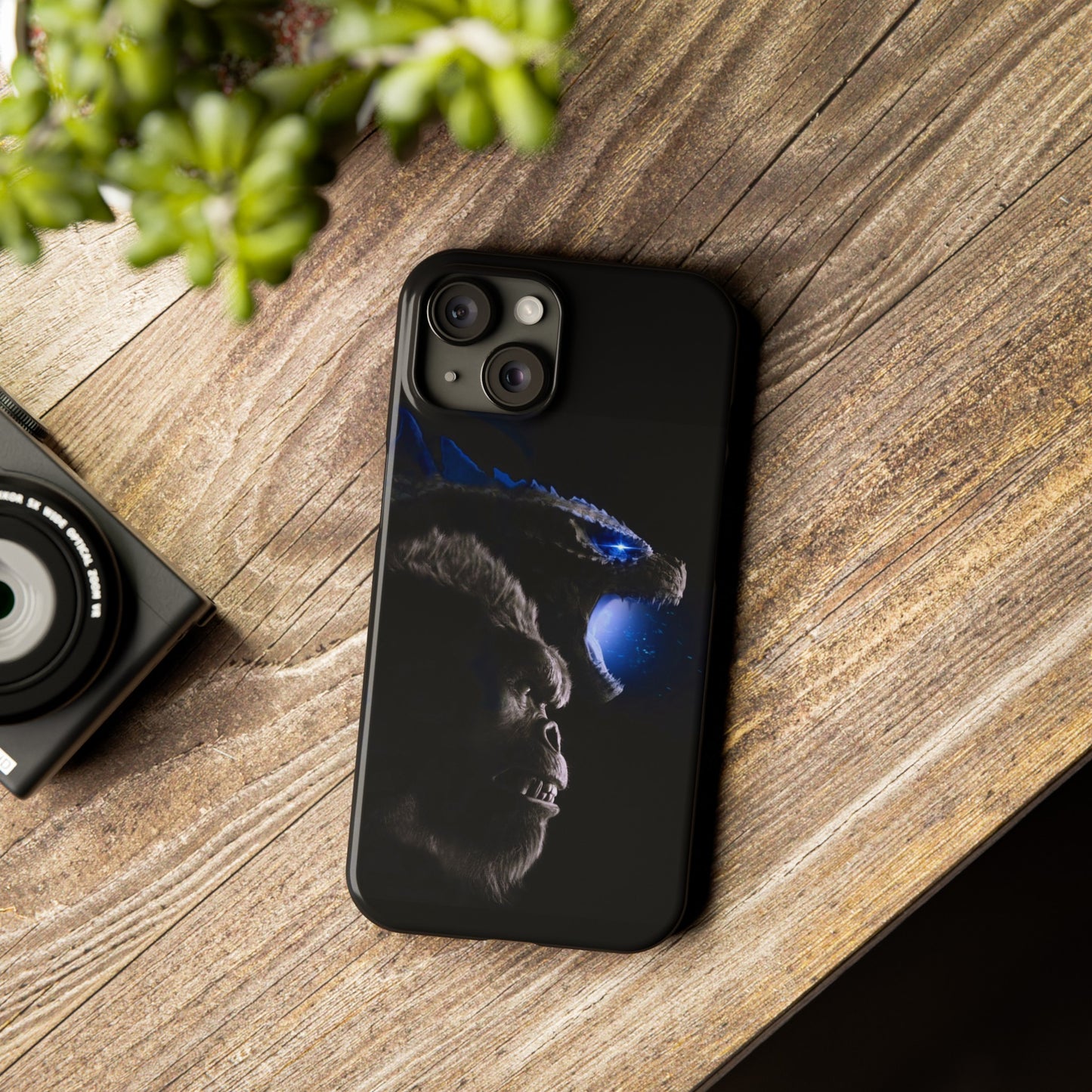 Godzilla x Kong New Age iPhone Cases: Unleash the Titans (Blue Edition)