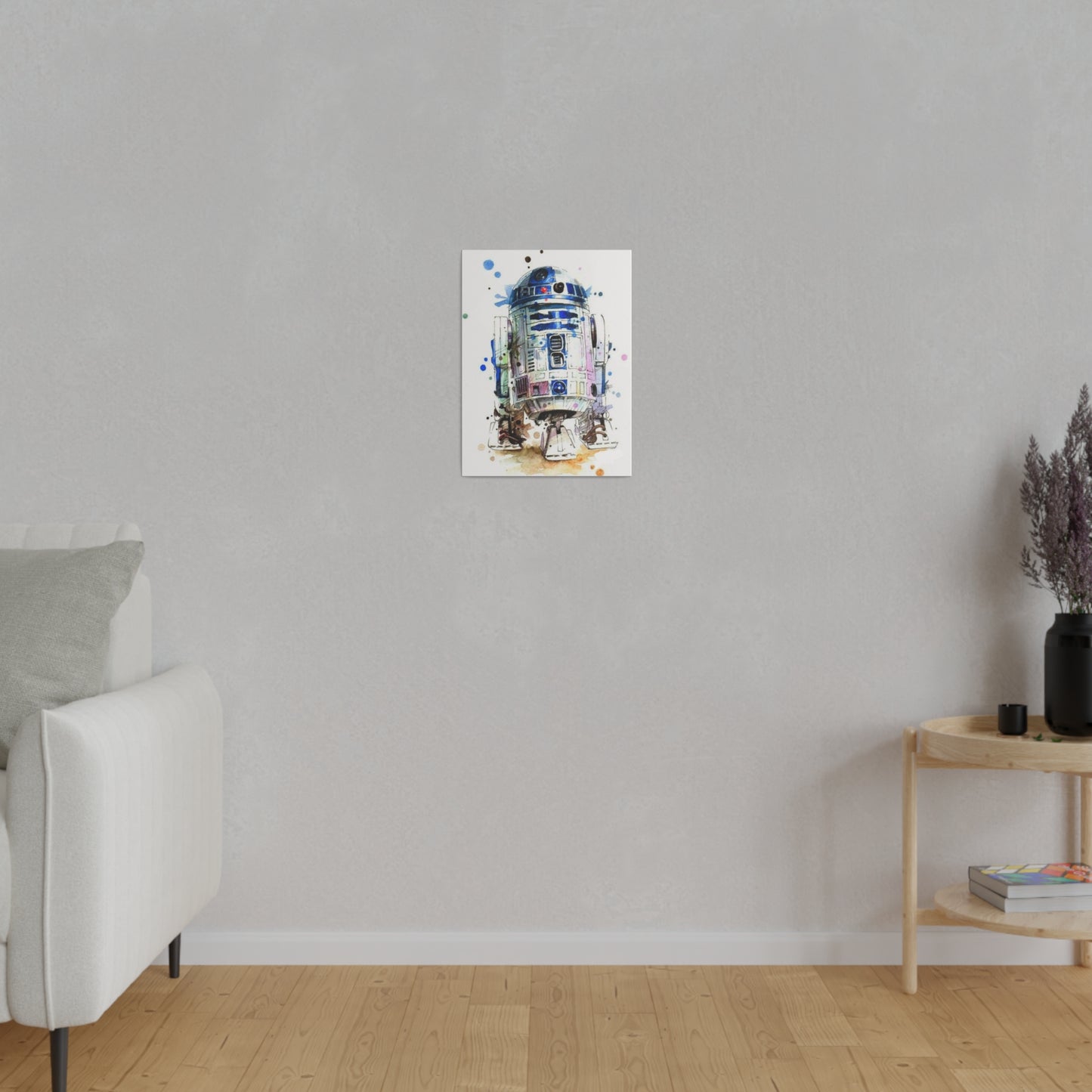 Star Wars R2-D2 Watercolor Art Canvas: Droid Delight