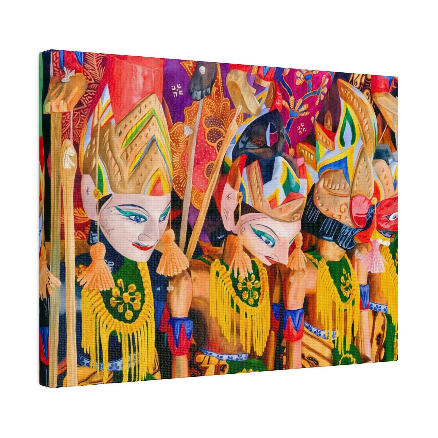 Wayang Tales: Indonesian Wall Art - Canvas