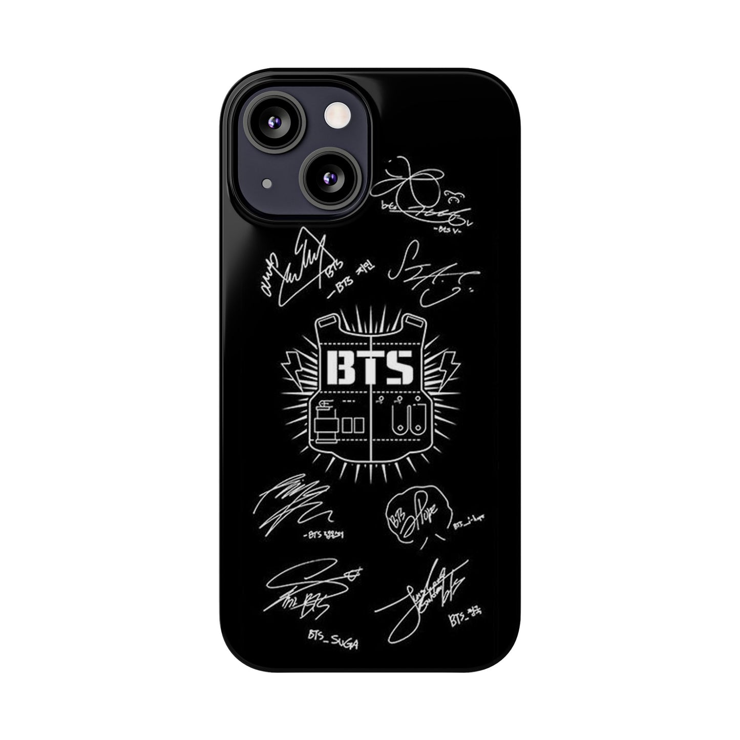 BTS Signature IPhone 15, 14, 13, 12 Cases