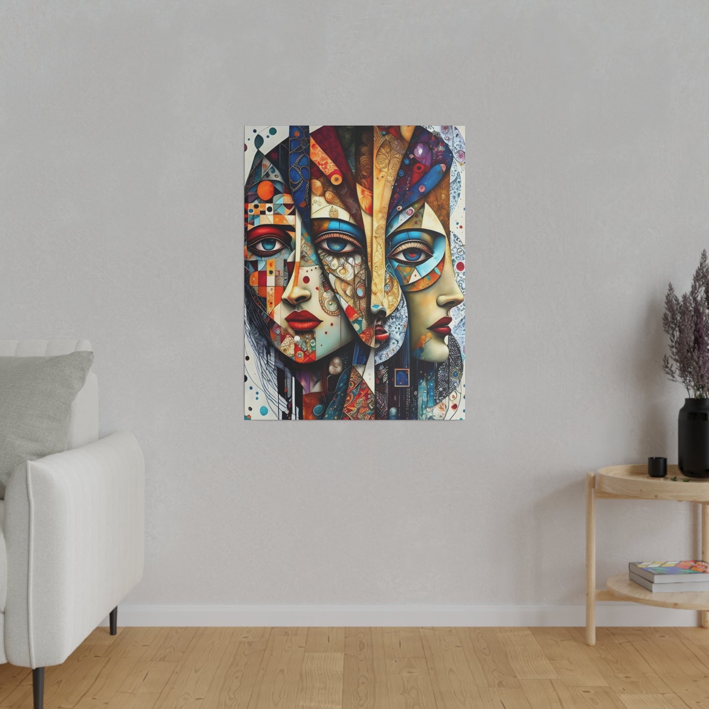 The 3 Faces Canvas Wall Art