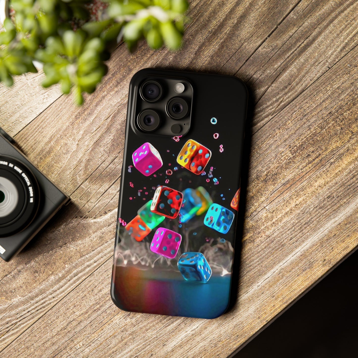 Falling Colorful Cubes, Iphone 15, 14, 13, 12 Cases