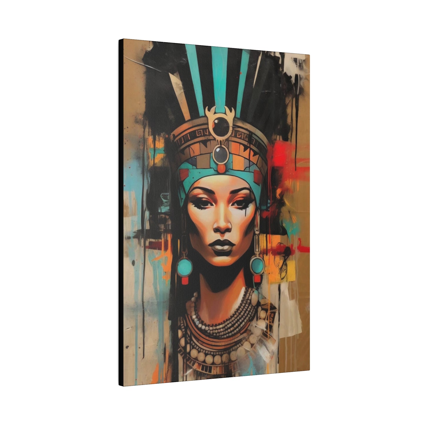 Pharaoh Queen of Egypt: Regal Wall Art - Canvas