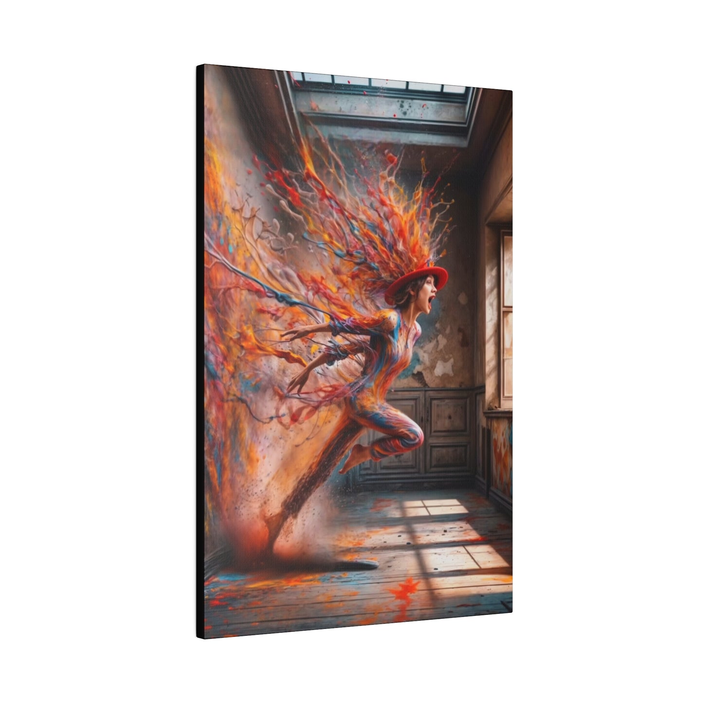 Breaking Through: A Spectrum of Paints - Canvas