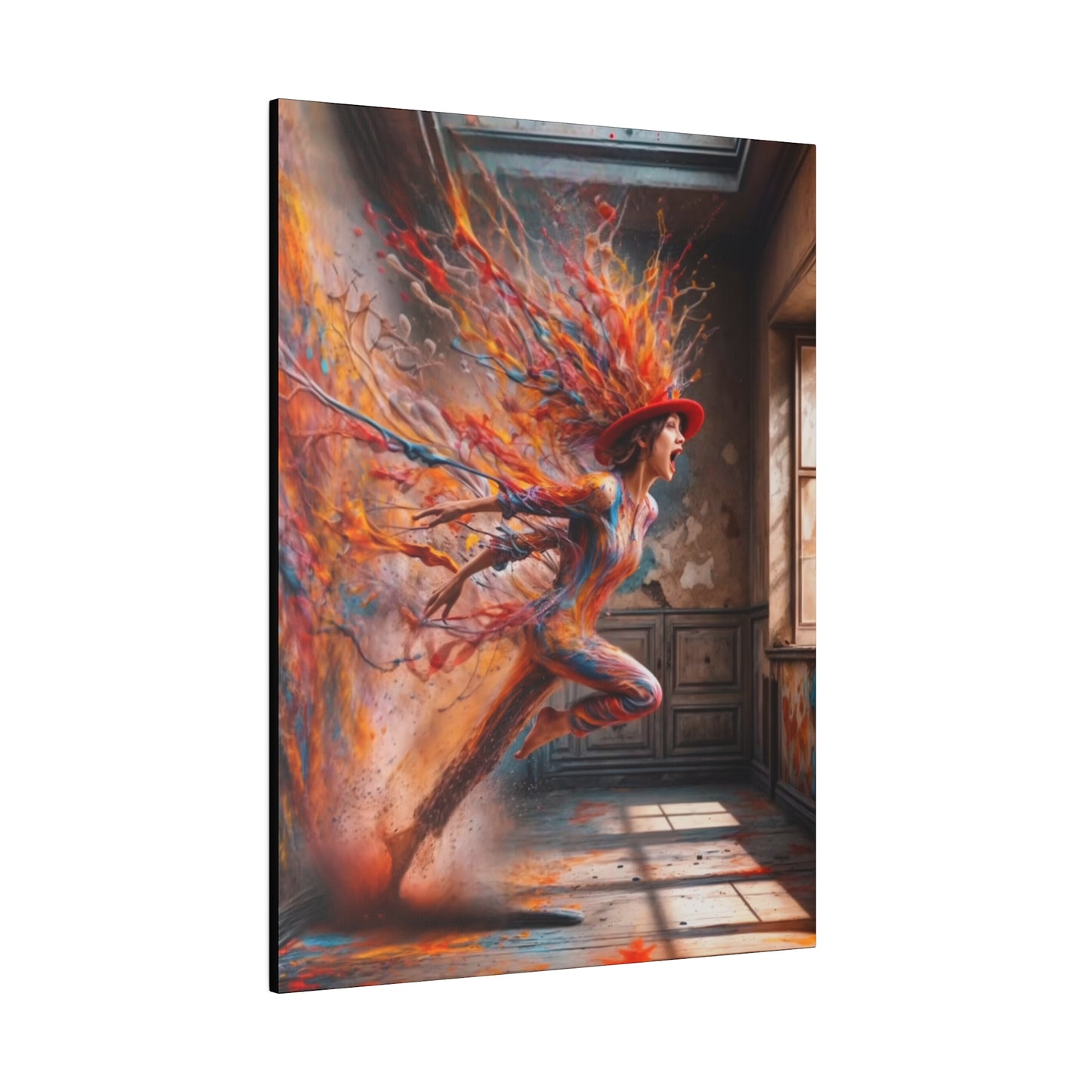 Breaking Through: A Spectrum of Paints - Canvas
