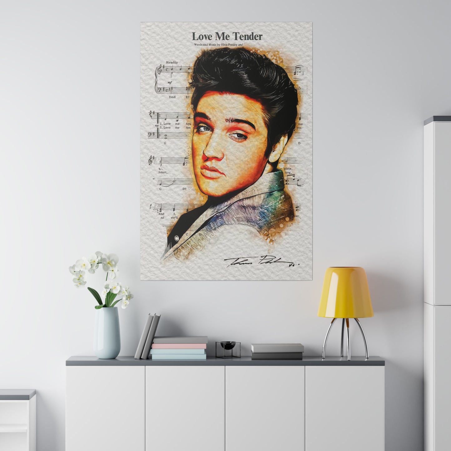 Elvis Love Me Tender Edition Canvas