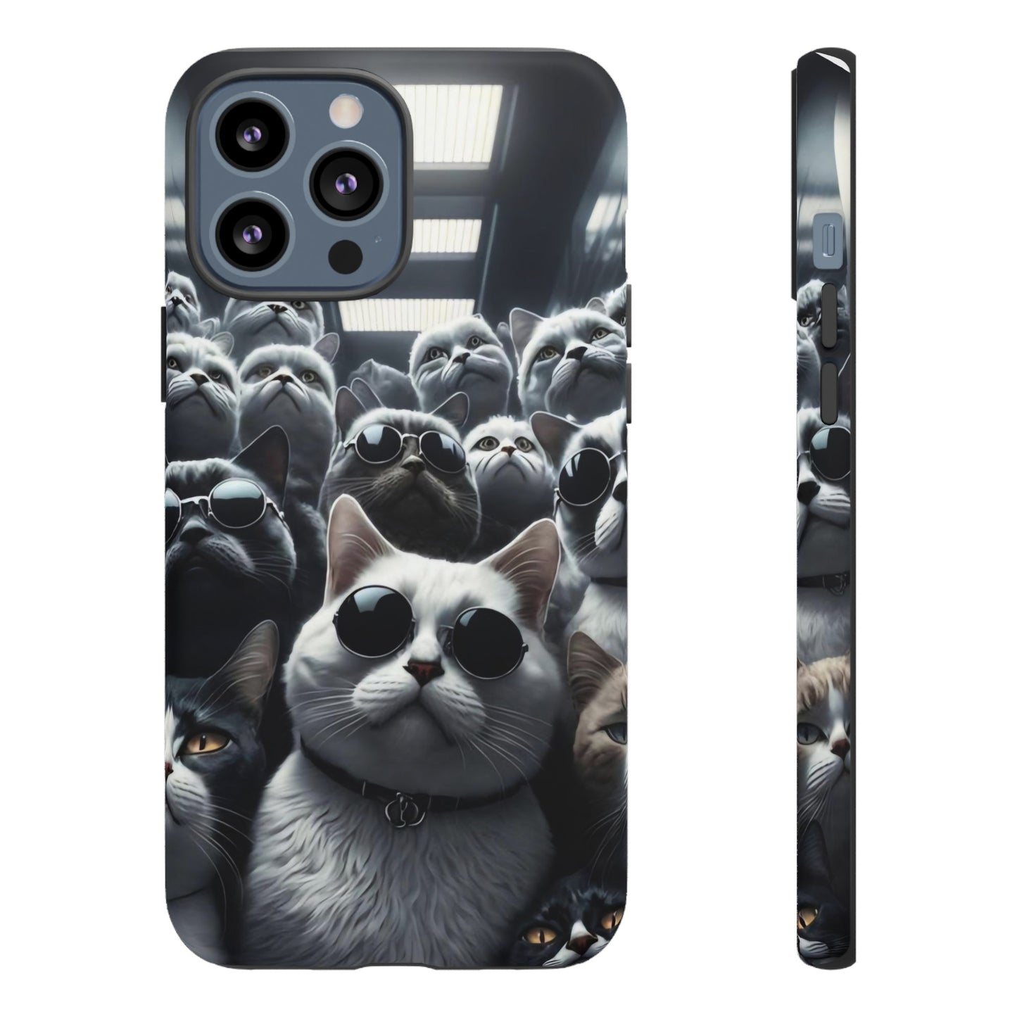Cool Cats with Sunglasses" for iPhone 15, 14, 13, 12, 11 and Galaxy S23, S22 Cases