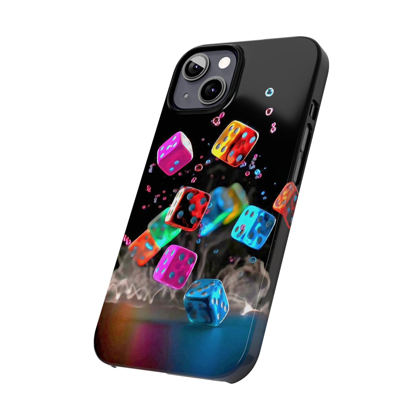 Falling Colorful Cubes, Iphone 15, 14, 13, 12 Cases