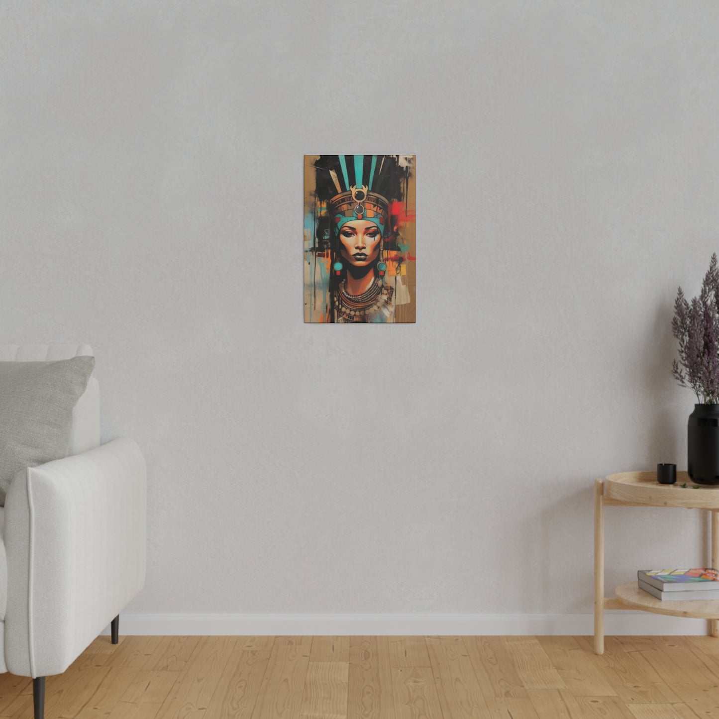Pharaoh Queen of Egypt: Regal Wall Art - Canvas