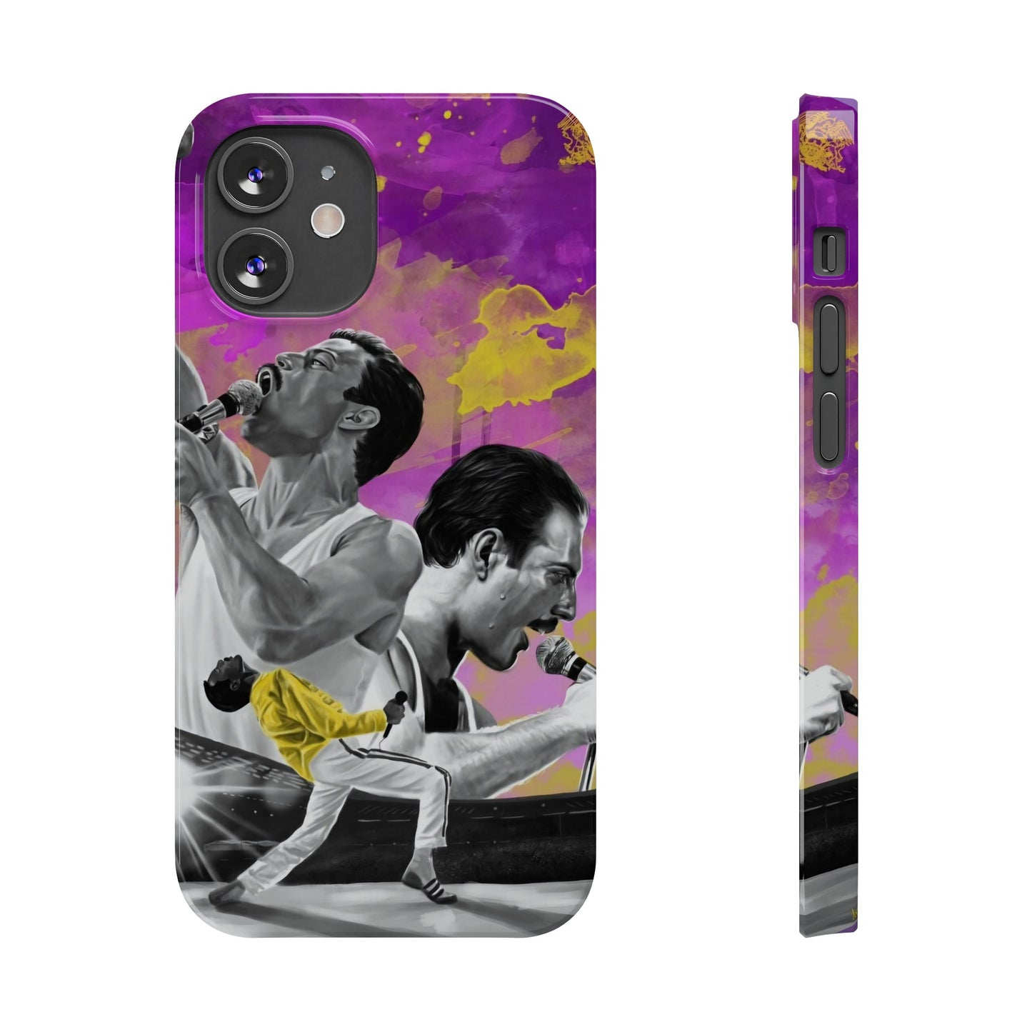 Queen Freddie Mercury on Live Aid IPhone 15, 14, 13, 12 Cases