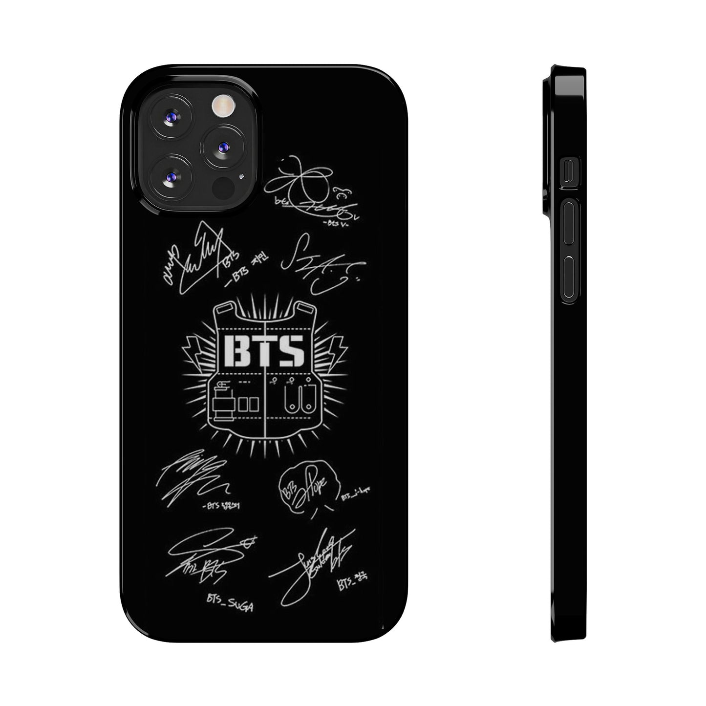 BTS Signature IPhone 15, 14, 13, 12 Cases