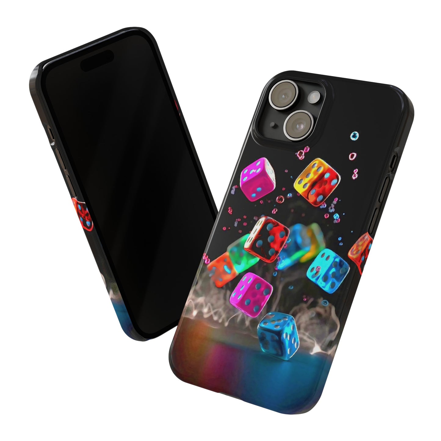 Falling Colorful Cubes, Iphone 15, 14, 13, 12 Cases