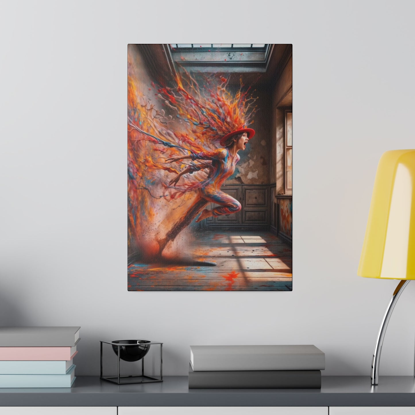 Breaking Through: A Spectrum of Paints - Canvas
