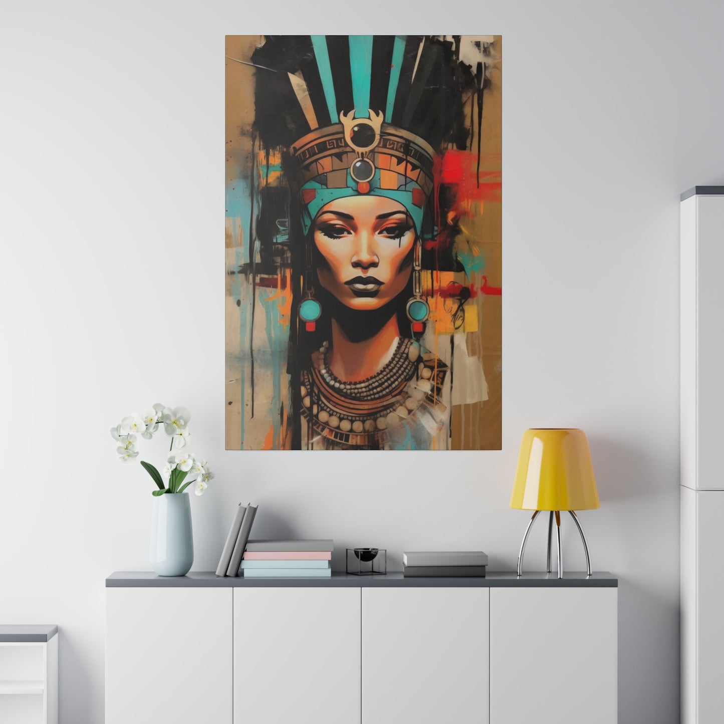 Pharaoh Queen of Egypt: Regal Wall Art - Canvas