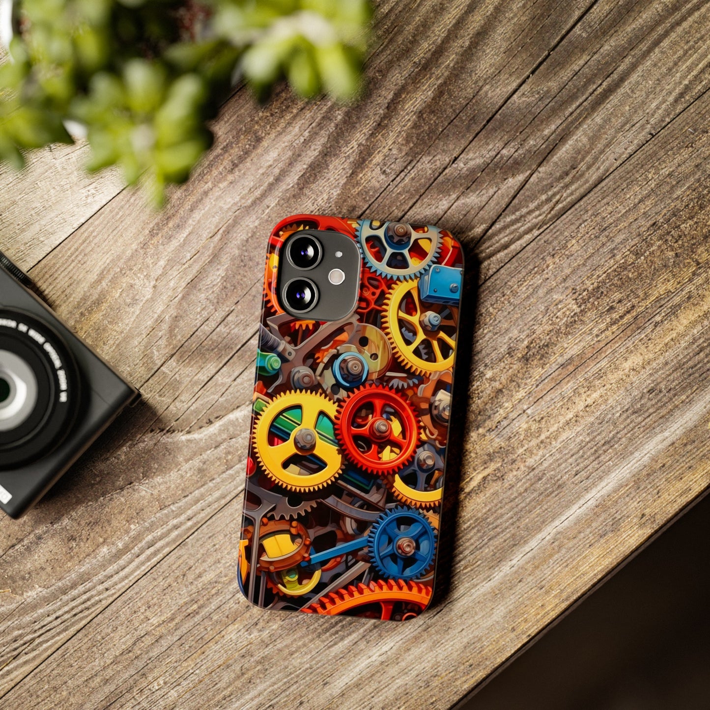 Colorful Gears: Iphone 15, 14, 13, 12 Cases