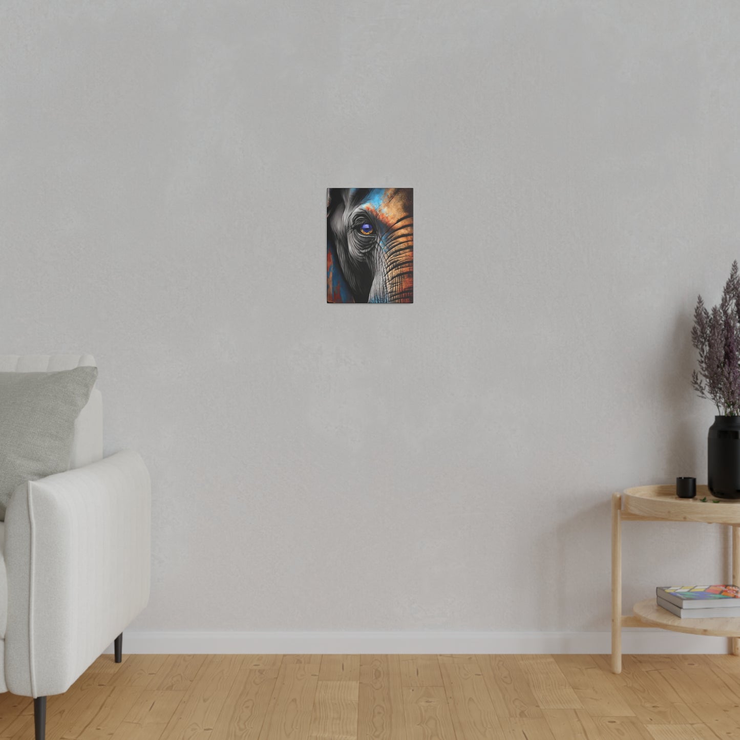 Half Elephant Head: Nature-Inspired Wall Art Canvas