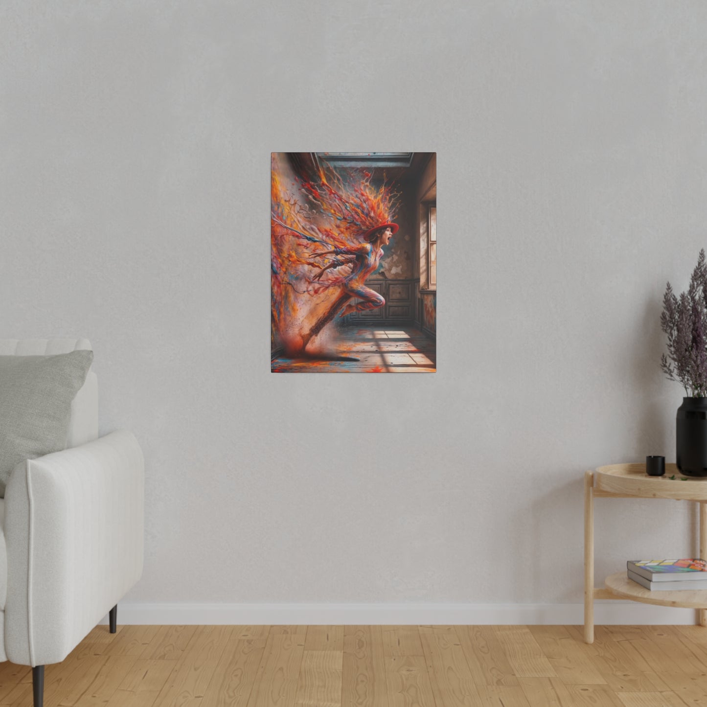 Breaking Through: A Spectrum of Paints - Canvas