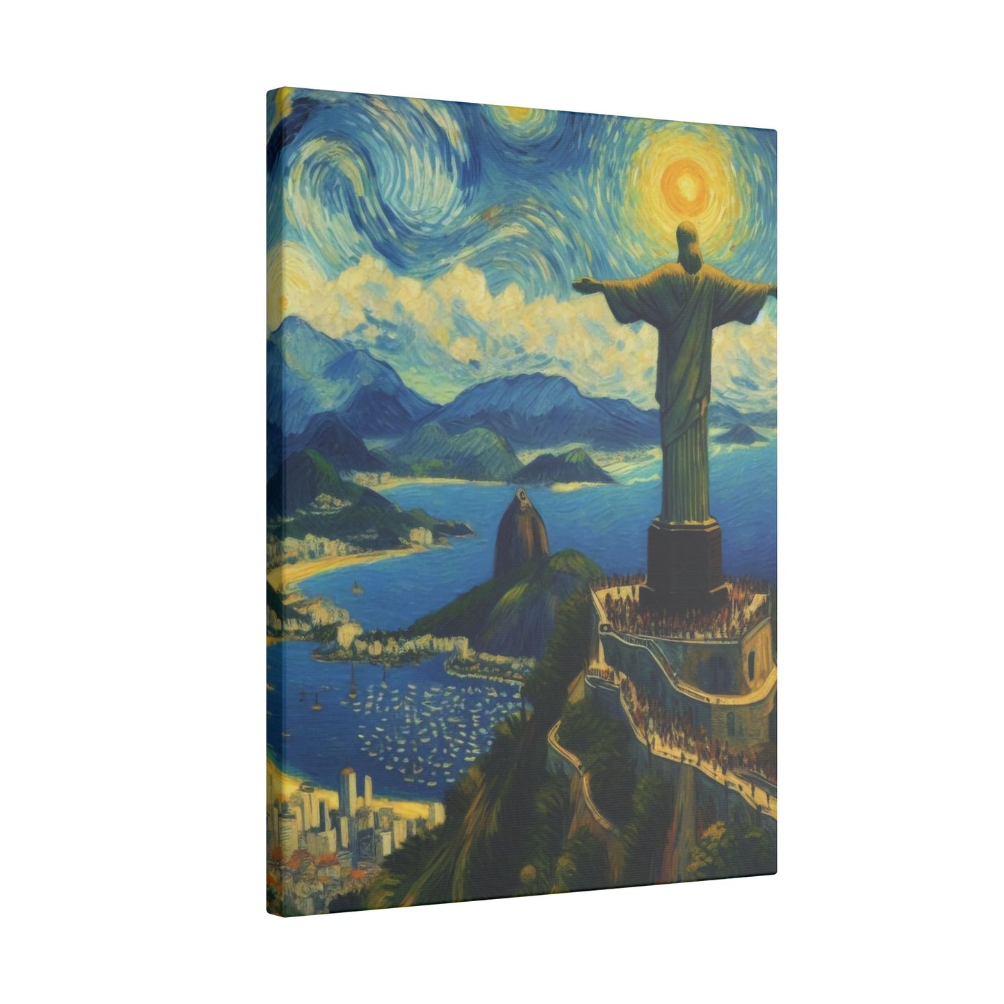 Canvas Rio de Janeiro meets Van Gogh Style