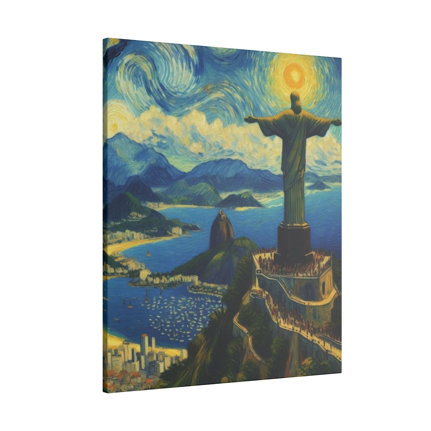 Canvas Rio de Janeiro meets Van Gogh Style