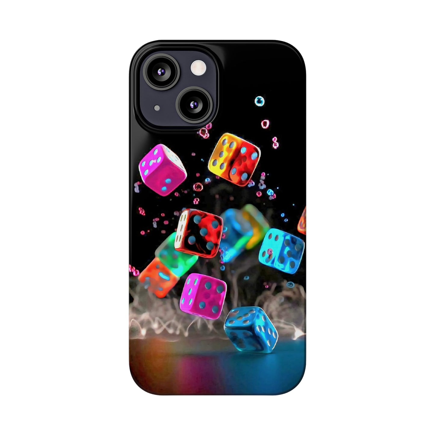 Falling Colorful Cubes, Iphone 15, 14, 13, 12 Cases