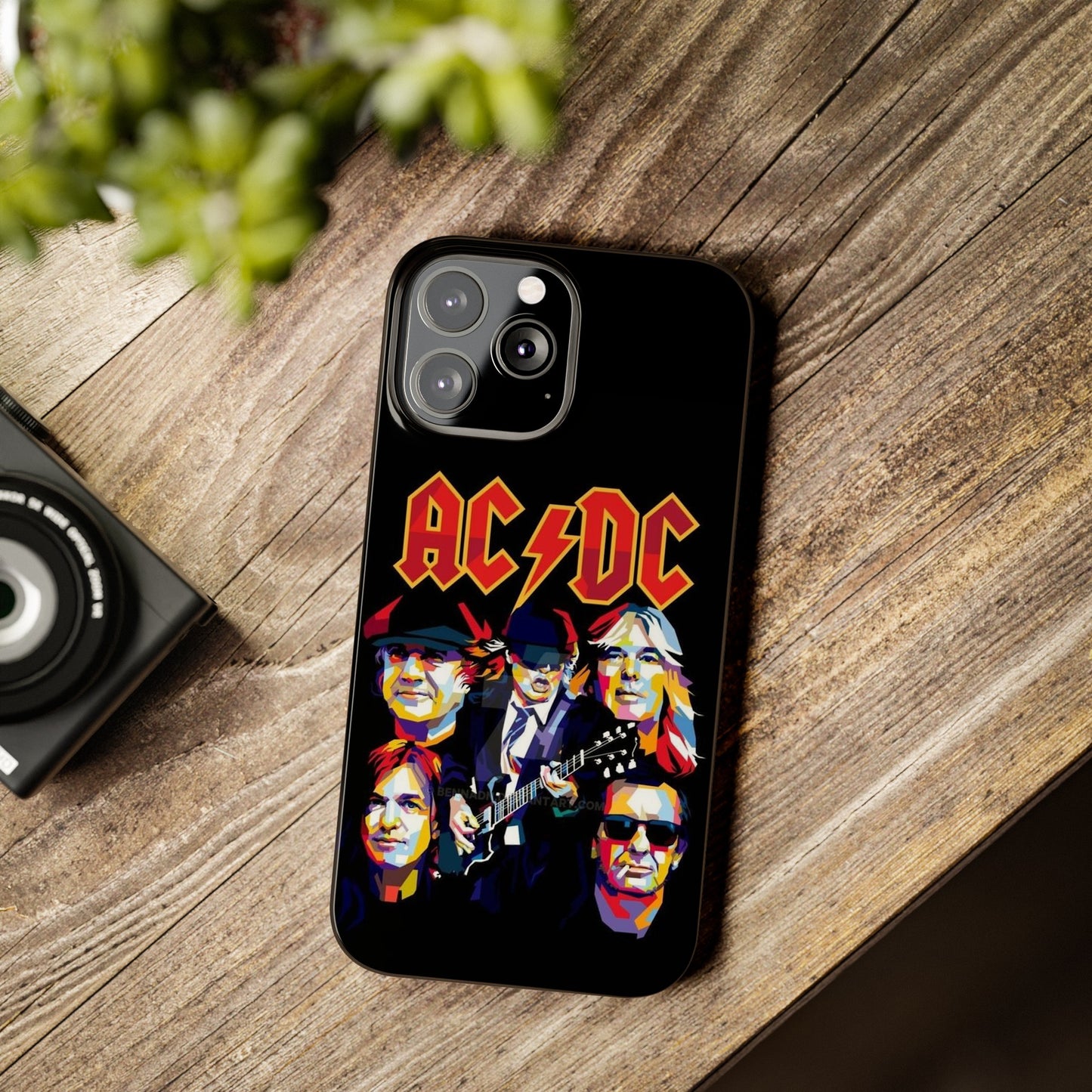 AC/DC IPhone 15, 14, 13, 12 Cases - Art design