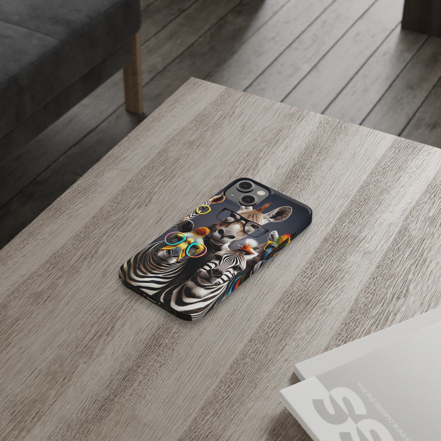 Funny Cool Zebras" iPhone 15, 14, 13, 12 Cases