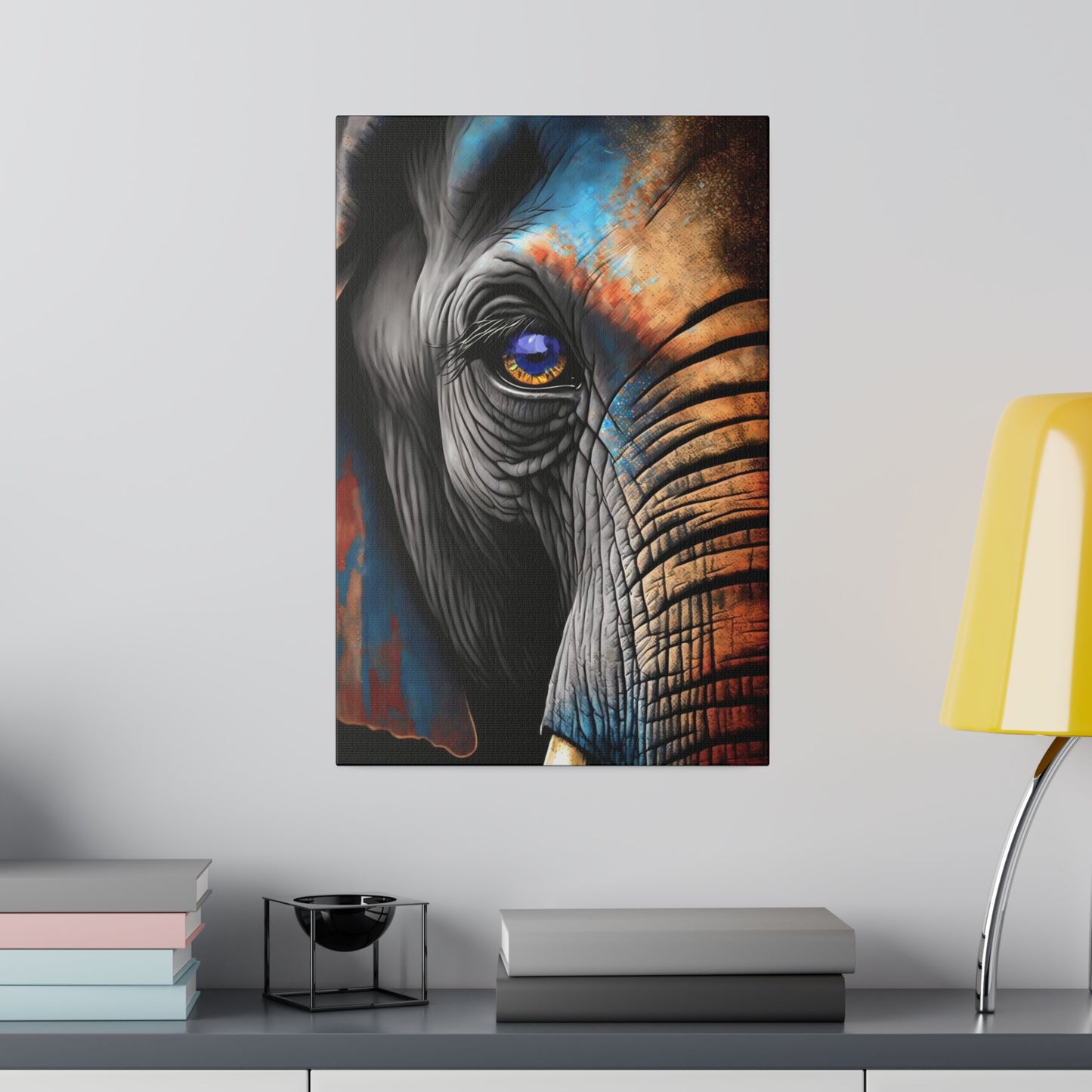 Half Elephant Head: Nature-Inspired Wall Art Canvas