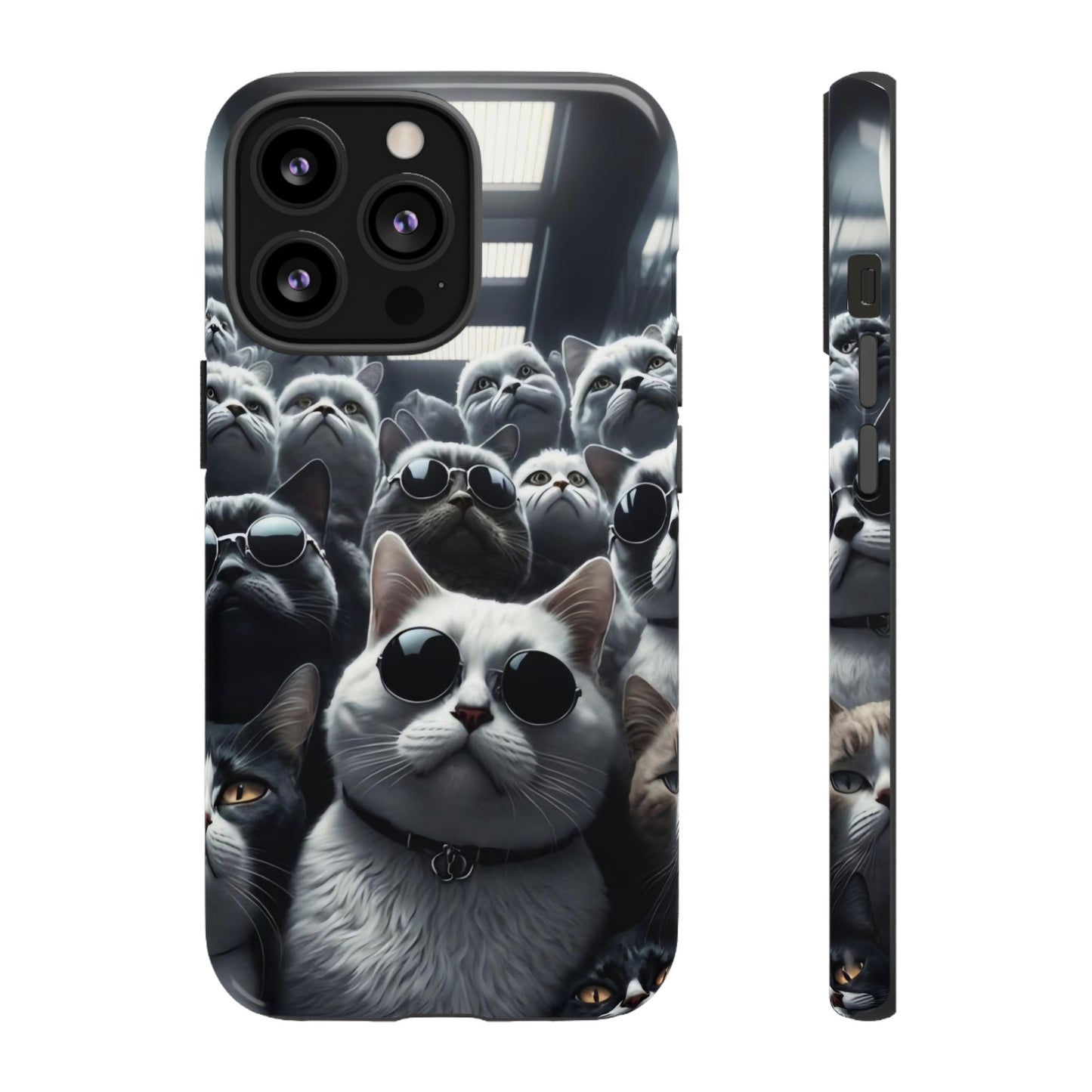 Cool Cats with Sunglasses" for iPhone 15, 14, 13, 12, 11 and Galaxy S23, S22 Cases
