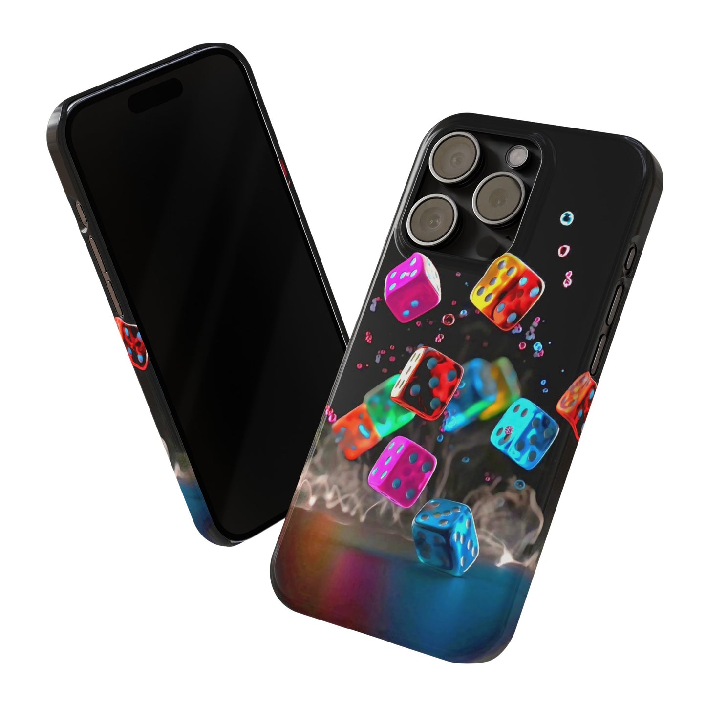 Falling Colorful Cubes, Iphone 15, 14, 13, 12 Cases