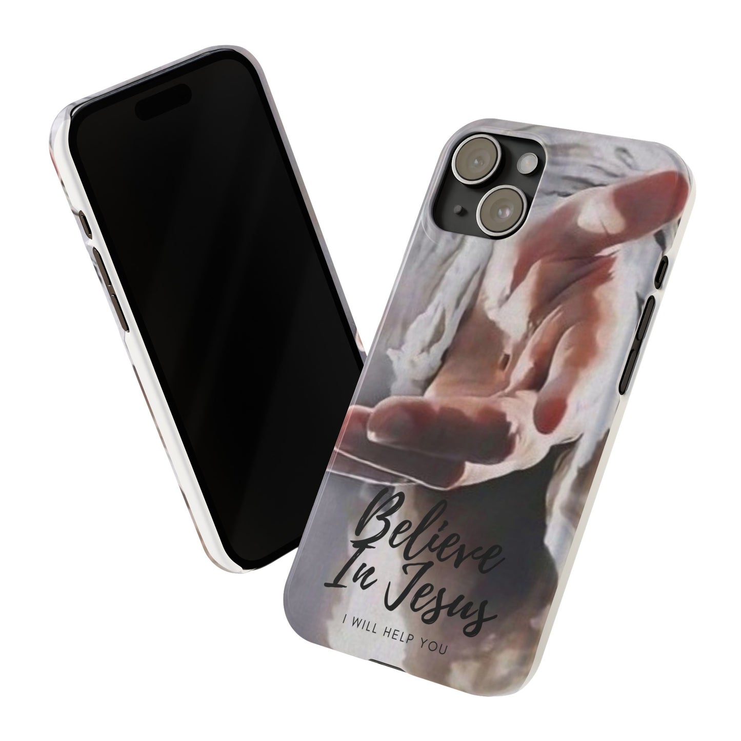 Believe: Jesus Reaches Out His Hand" iPhone 15, 14, 13, 12, Cases