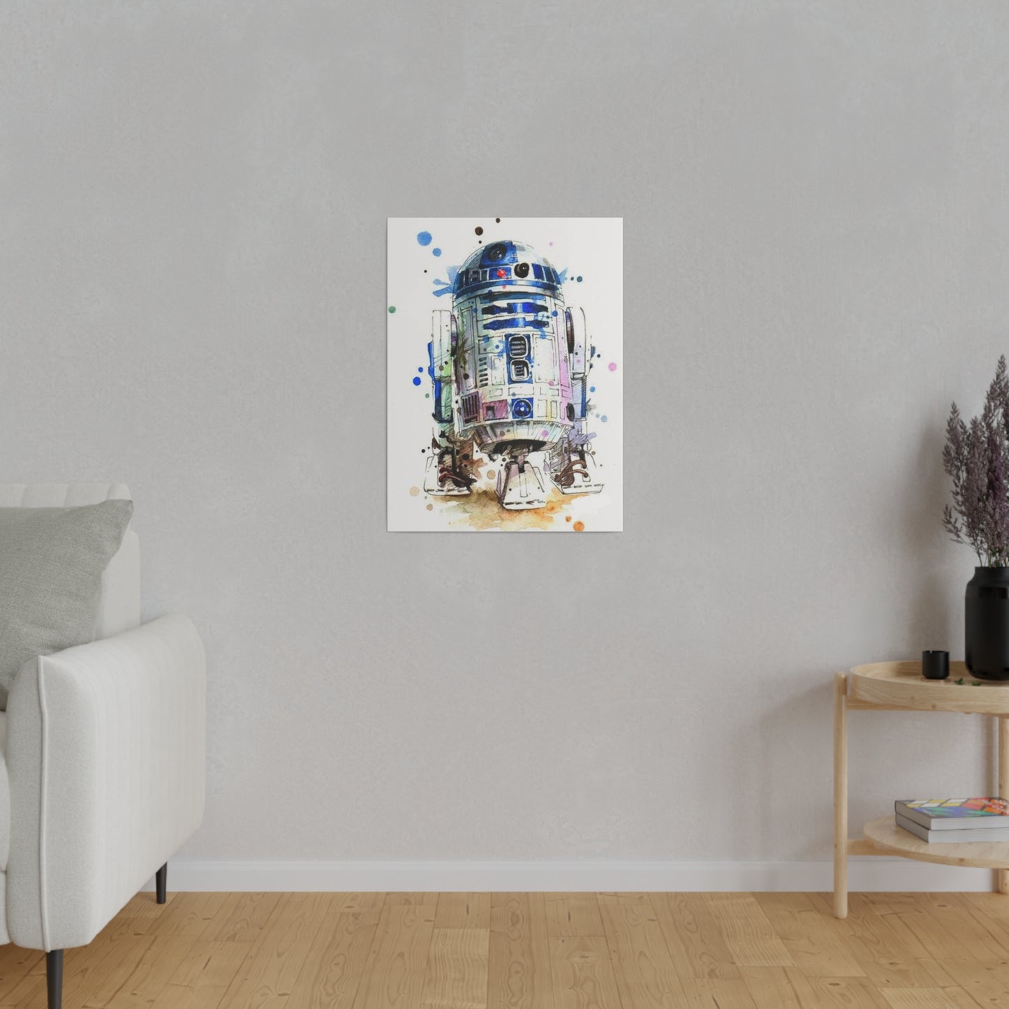 Star Wars R2-D2 Watercolor Art Canvas: Droid Delight