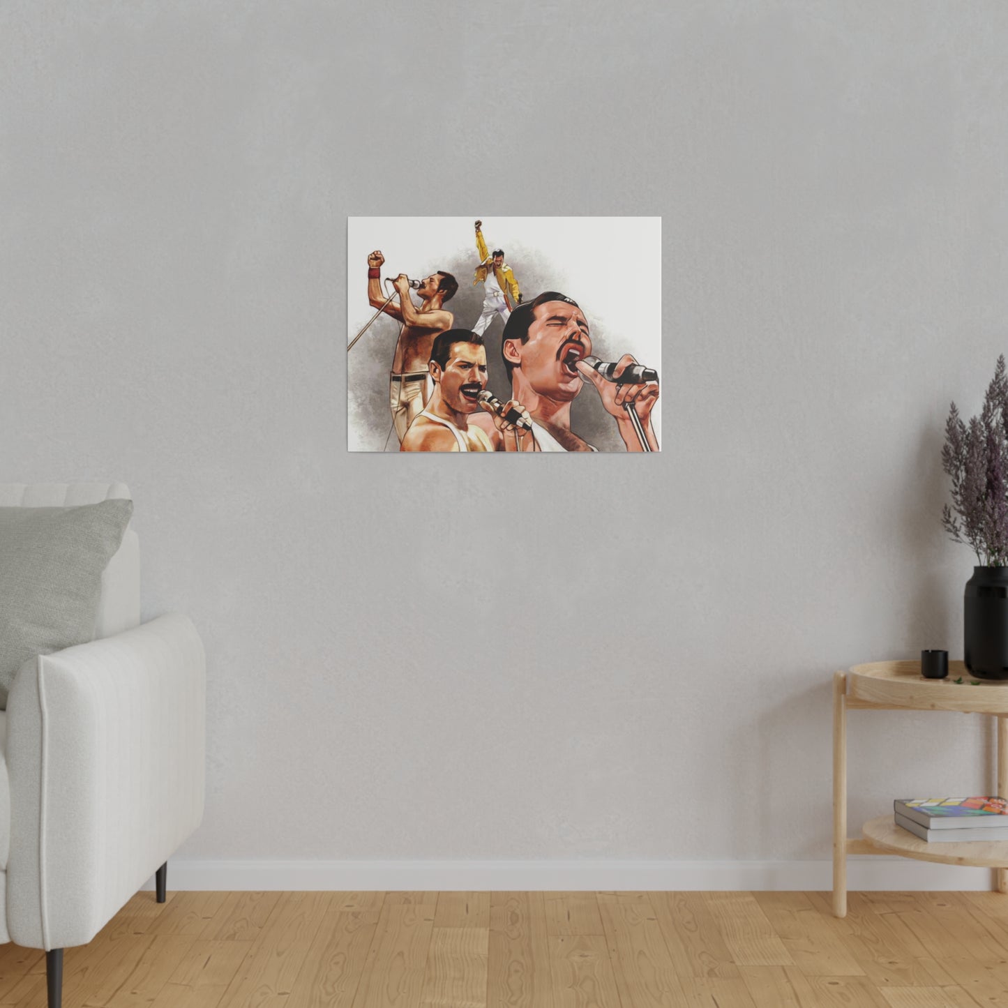 Queen and Freddie Mercury on Live Aid - Canvas