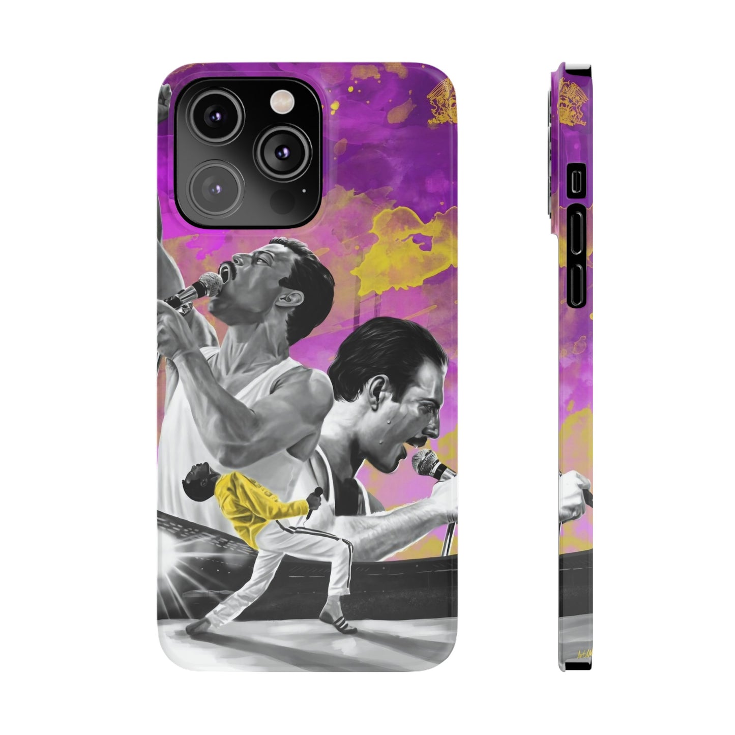 Queen Freddie Mercury on Live Aid IPhone 15, 14, 13, 12 Cases