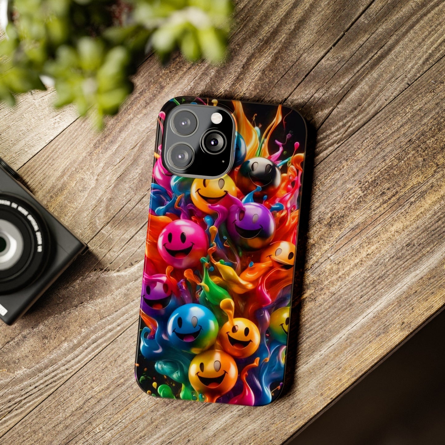 Colorful Emoji" iPhone Cases for iPhone Models 15, 14, 13, 12