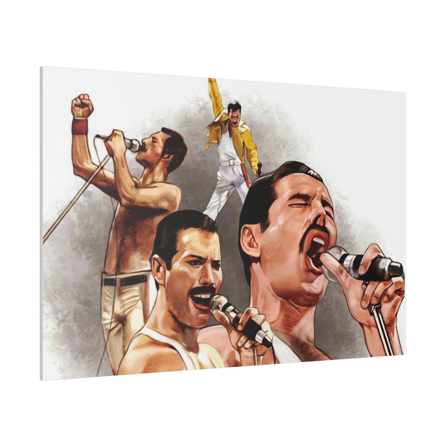 Queen and Freddie Mercury on Live Aid - Canvas