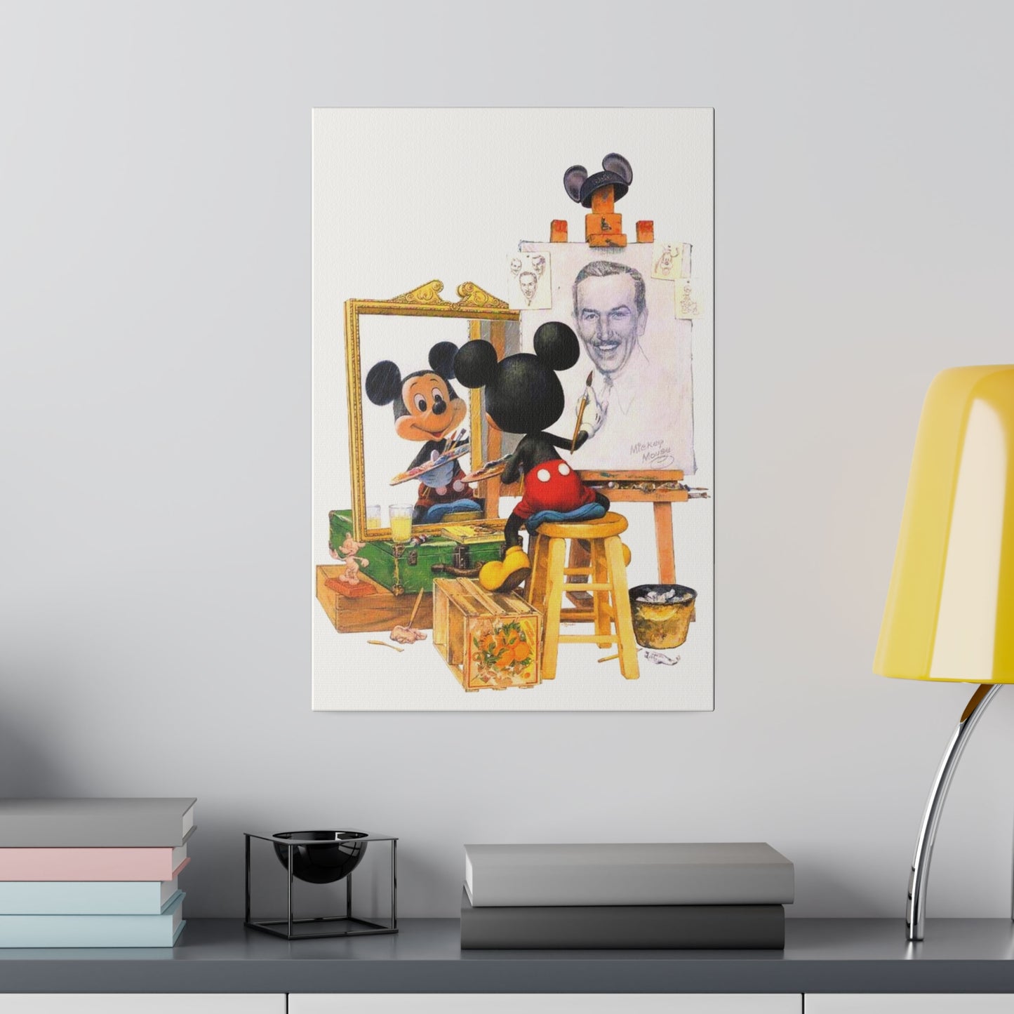 Drawing Inspiration: Mickey Mouse and Walt Disney Canvas
