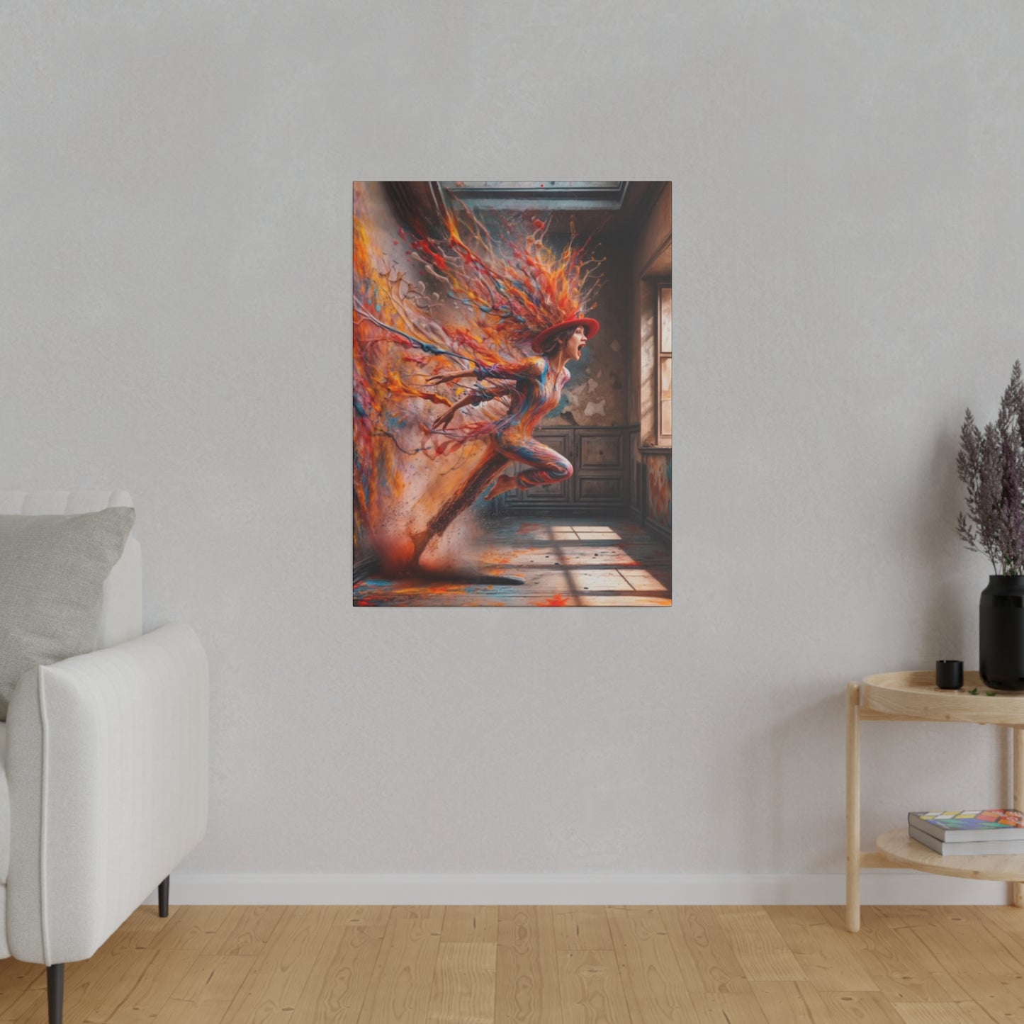 Breaking Through: A Spectrum of Paints - Canvas