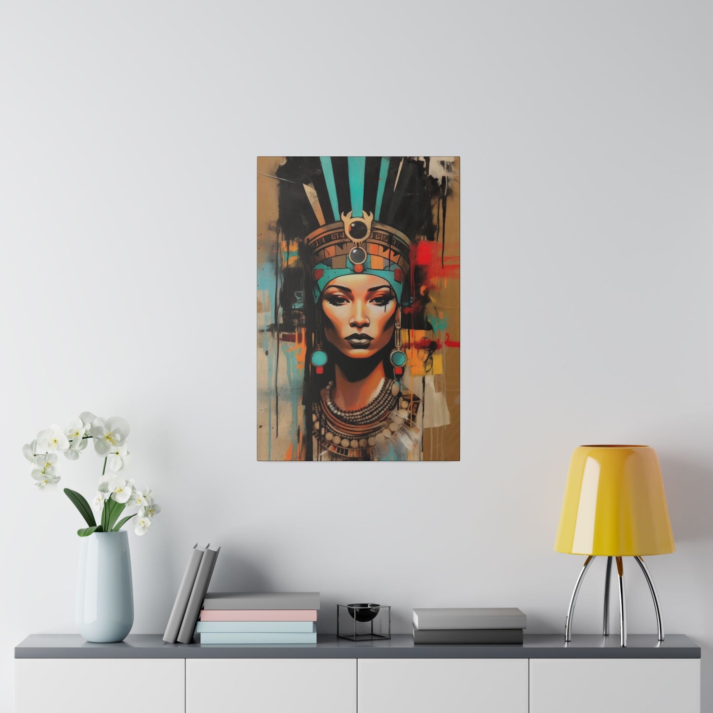 Pharaoh Queen of Egypt: Regal Wall Art - Canvas