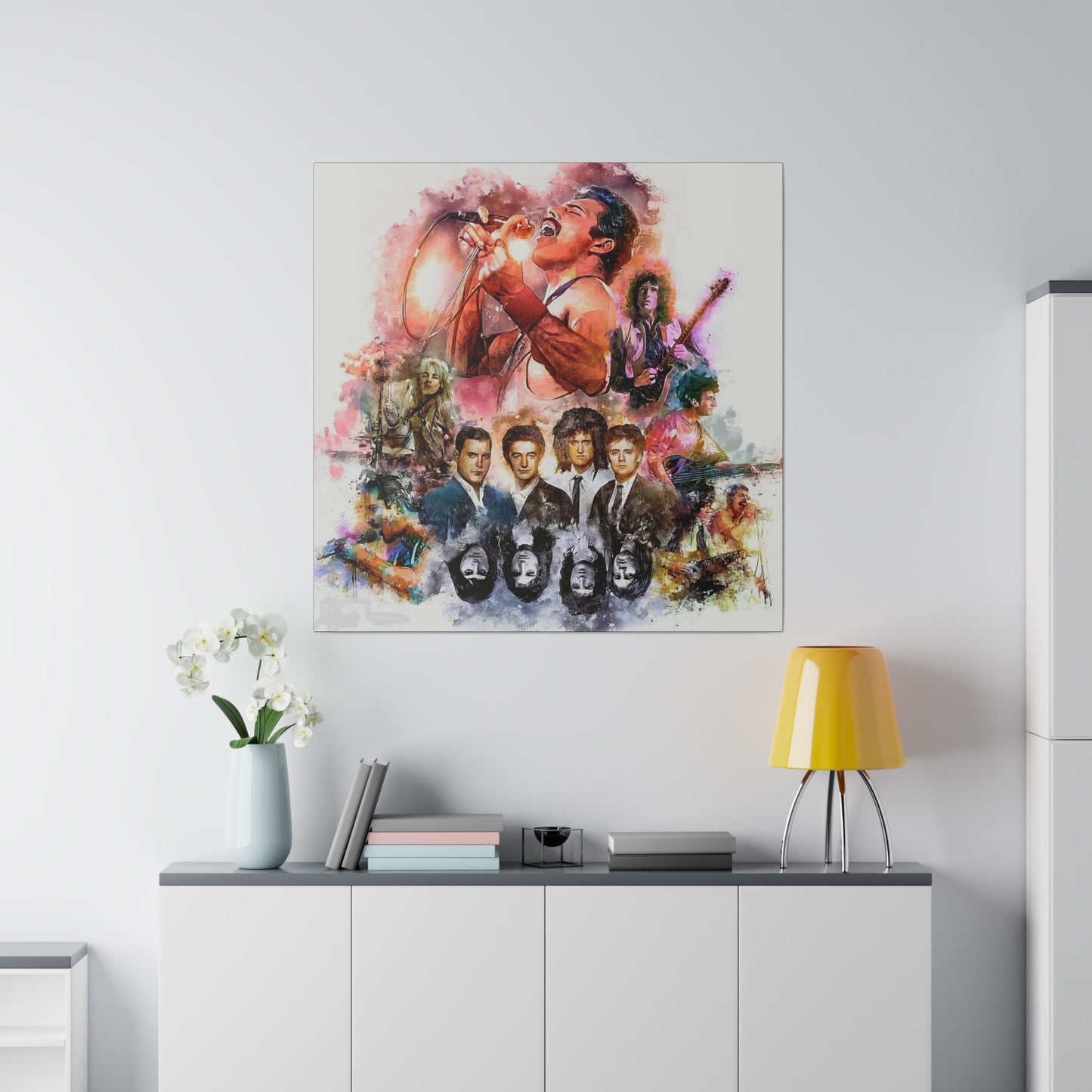 Queen: Compilation of Iconic Moments" Canvas Oil Painting
