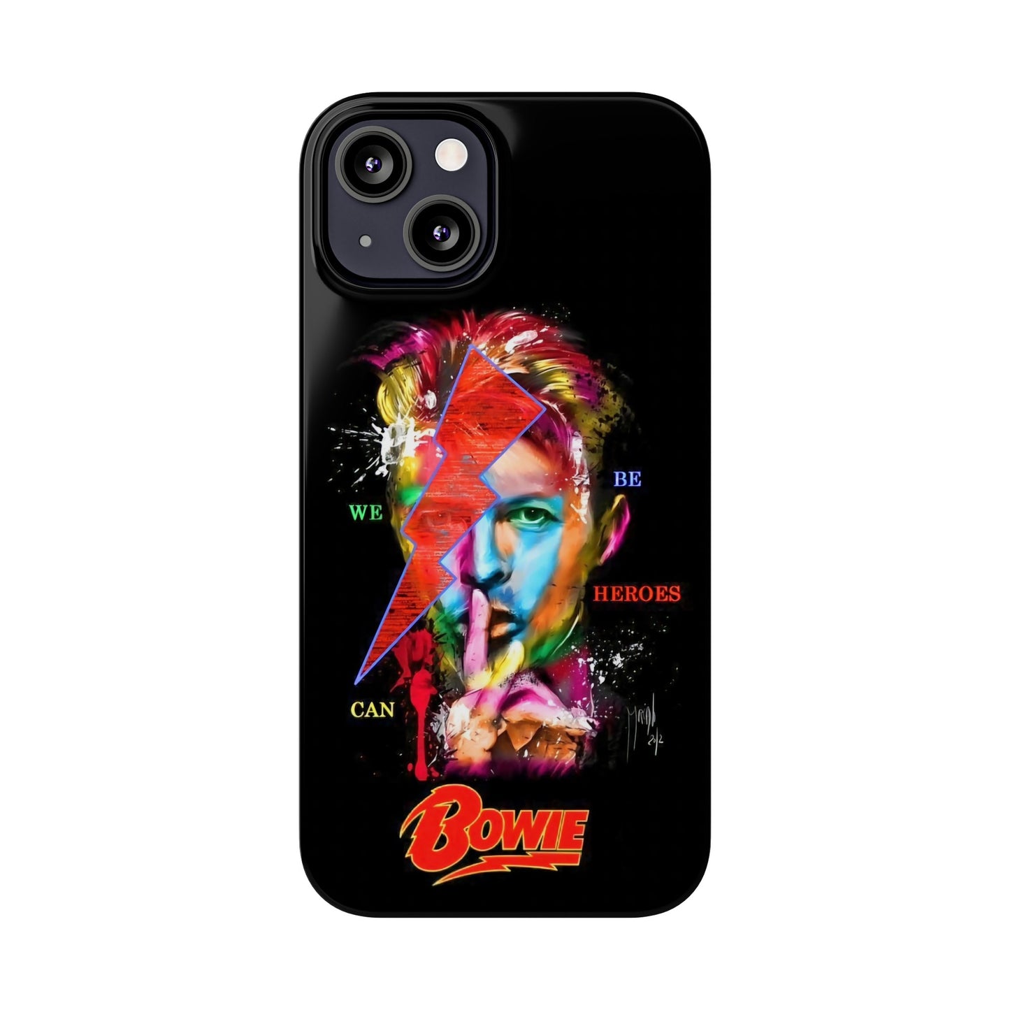 David Bowie: We Can Be Heroes" iPhone 15, 14, 13, 12 Cases