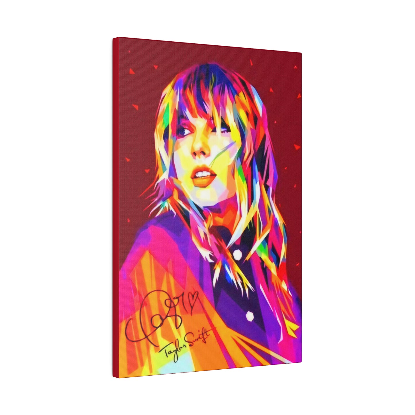 Taylor Swift Wall Art with Signature - Canvas